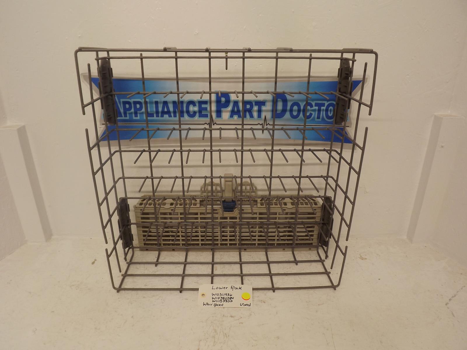 Whirlpool Dishwasher W10311986 W10380384 W11158802 Lower Rack Used Whirlpool Dishwasher W10311986 W10380384 W11158802 Lower Rack Used